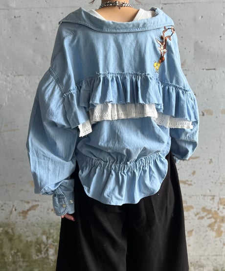 remake frill shirt