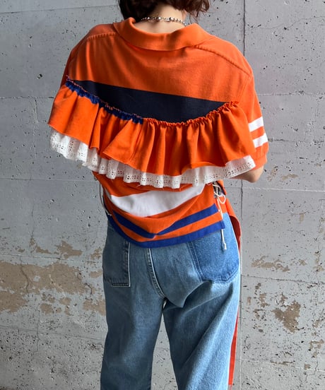 remake frill polo shirt B
