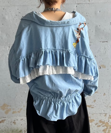 remake frill shirt