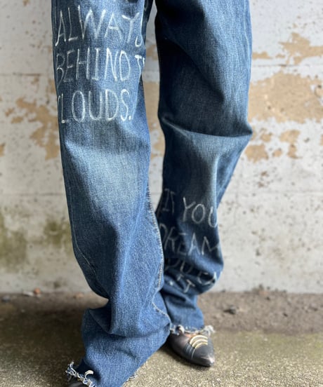 remake differences message denim pants