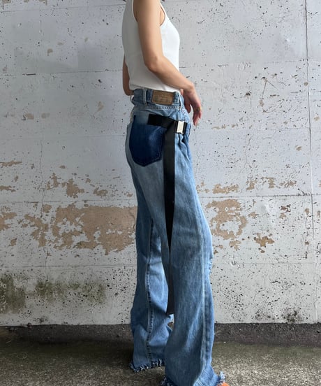 remake differences message denim pants