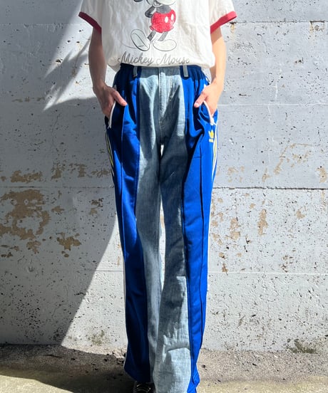 remake sporty  docking denim pants
