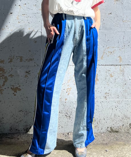 remake sporty  docking denim pants