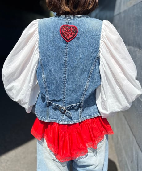 remake balloon sleeve  denim jacket