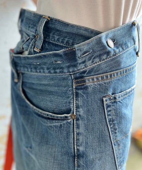 remake differences message denim pants B