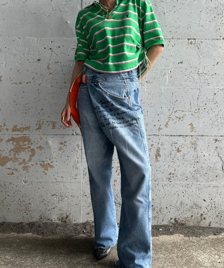 remake frill polo shirt C