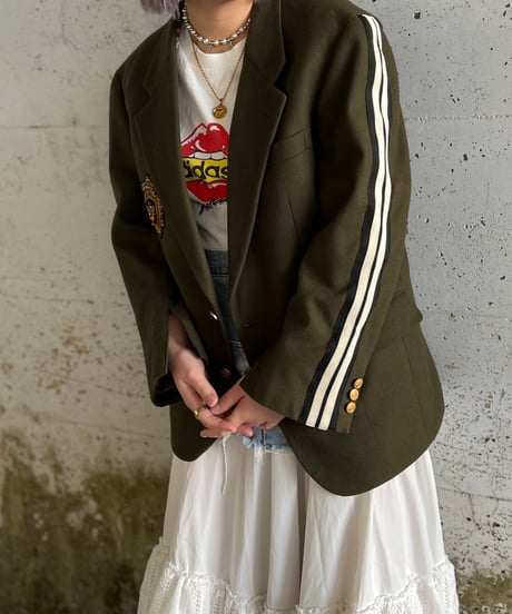remake bijou emblem line jacket