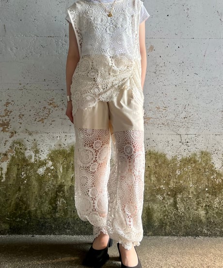 lace nosleeve drawings tops