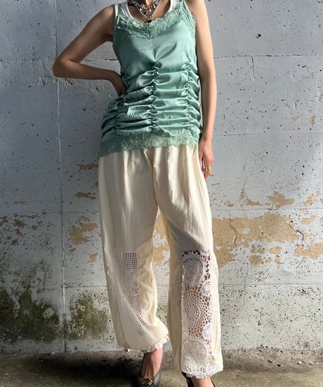 lace jogger pants A