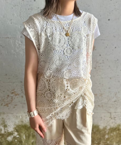 lace nosleeve drawings tops