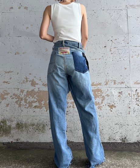 remake differences message denim pants