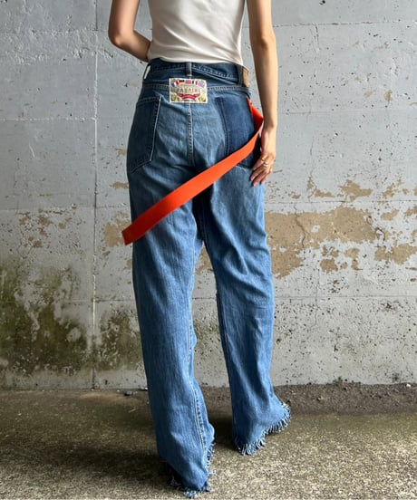 remake differences message denim pants B
