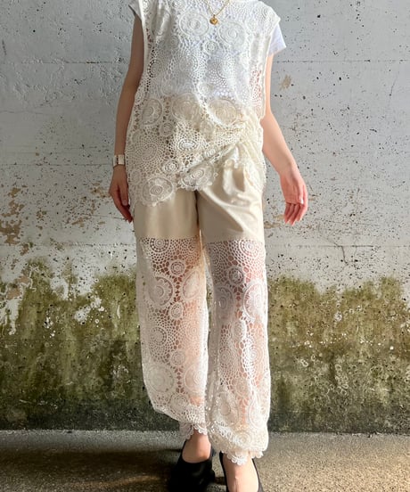 lace nosleeve drawings tops