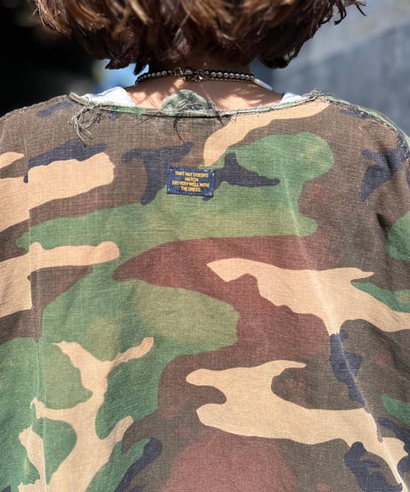 remake balloon sleeve military jacket