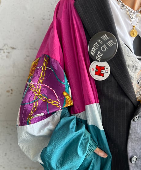 remake colorful nylon jacket