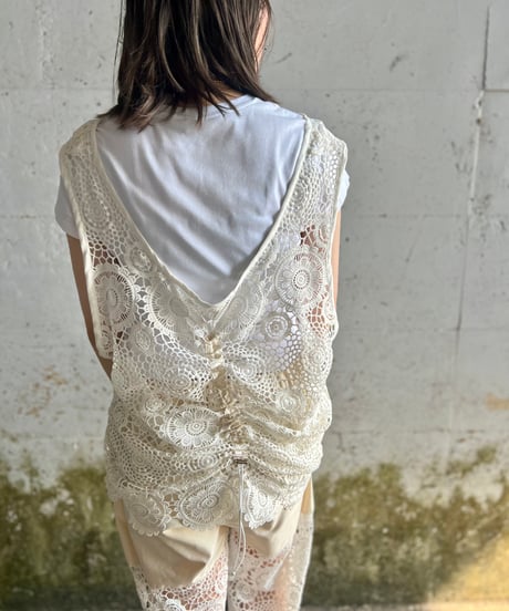 lace nosleeve drawings tops