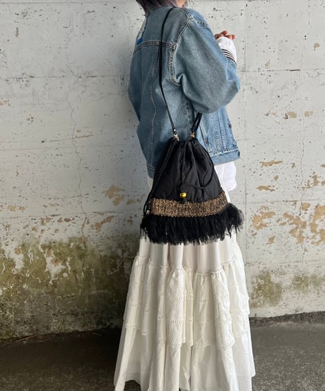 noir tulle bag