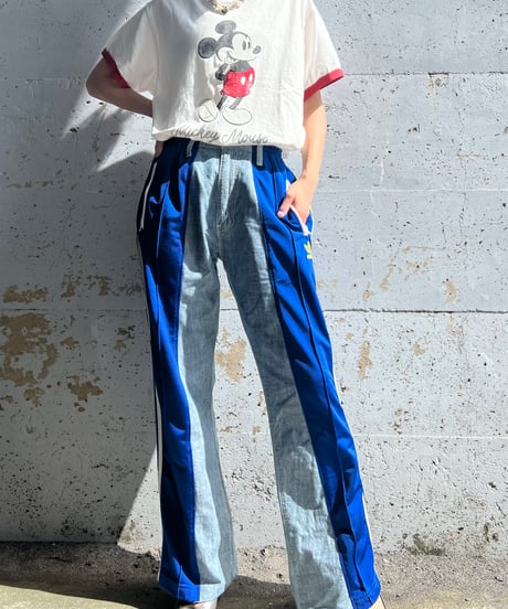 remake sporty  docking denim pants