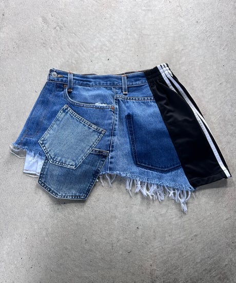 remake short denim skirt B