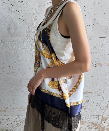 scarf lace camisole