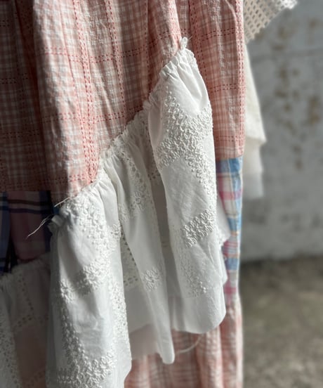remake check asymmetry skirt C