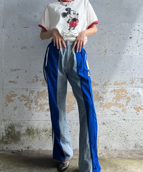 remake sporty  docking denim pants