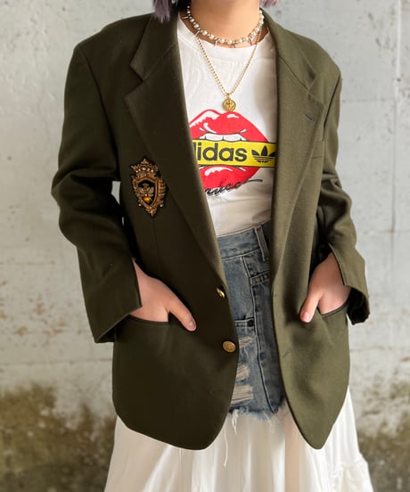 remake bijou emblem line jacket