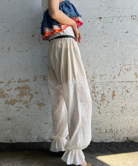 lace jogger pants