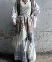 remake check asymmetry skirt
