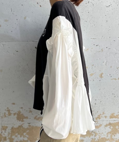 remake docking blouse tee