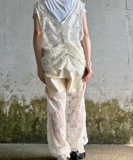 lace nosleeve drawings tops