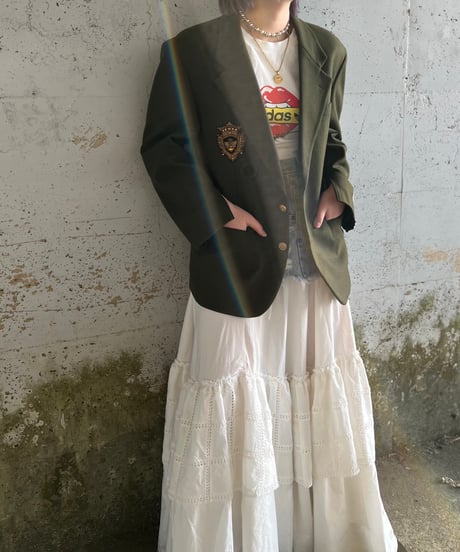 remake bijou emblem line jacket