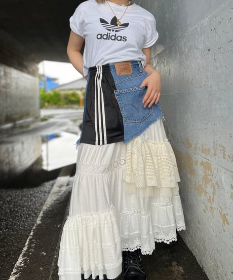 remake short denim skirt B
