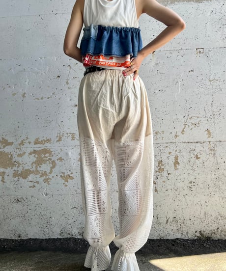 lace jogger pants
