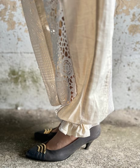 lace jogger pants A