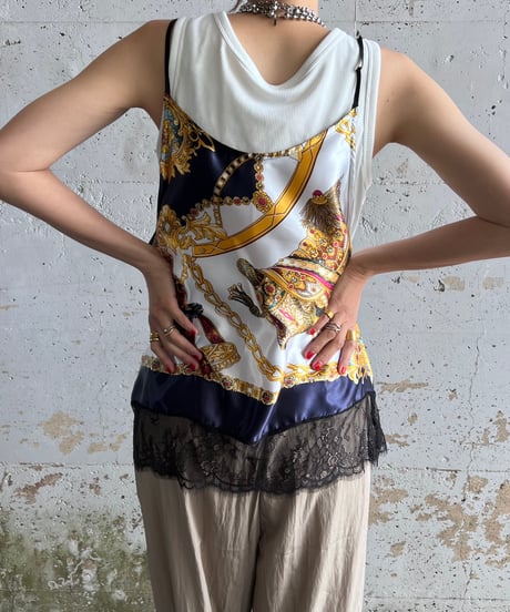scarf lace camisole