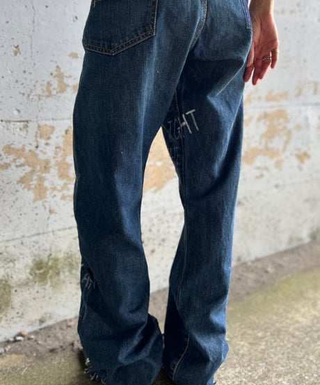 remake differences message denim pants