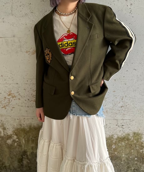 remake bijou emblem line jacket