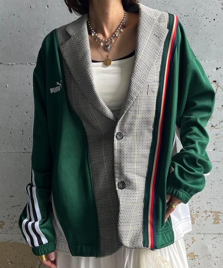 remake sporty tailored jacket D