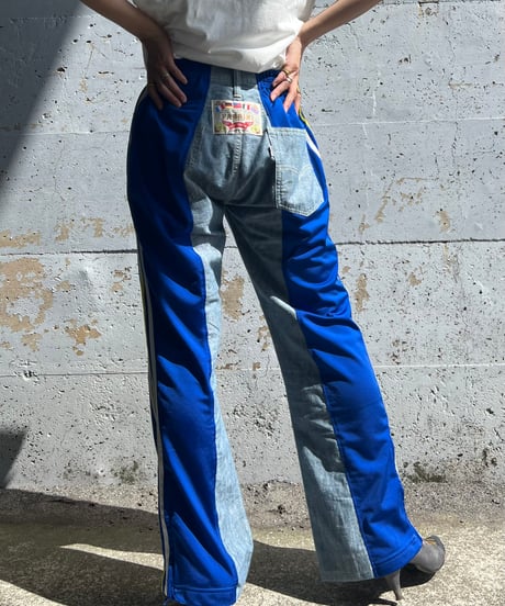 remake sporty  docking denim pants