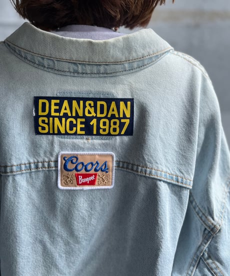 remake damage unique denim jacket