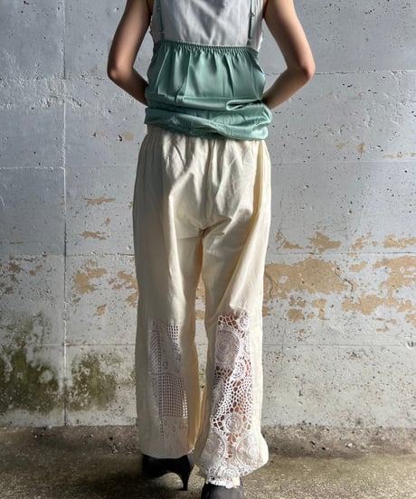 lace jogger pants A
