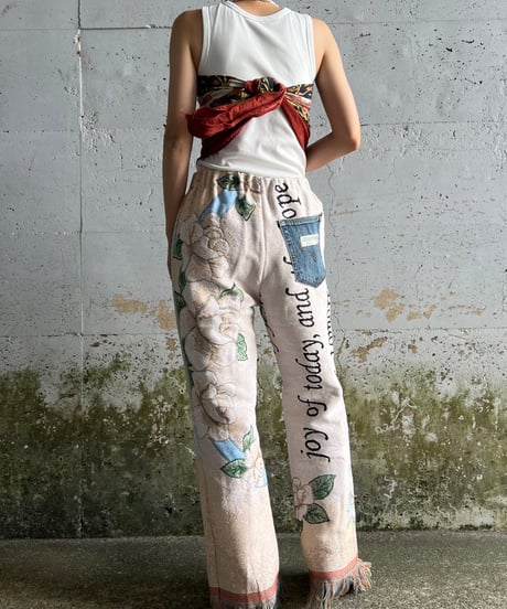 remake rug fringe pants
