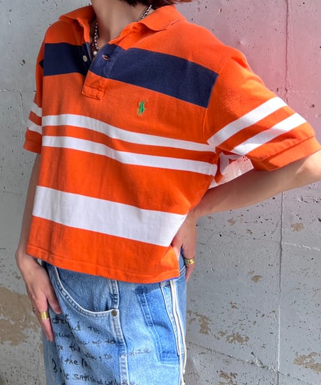 remake frill polo shirt B