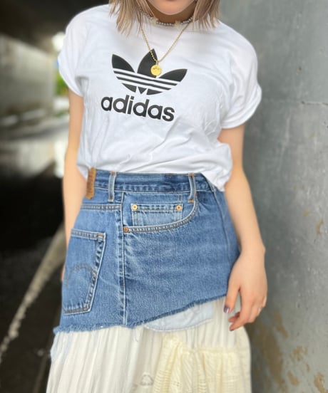 remake short denim skirt B