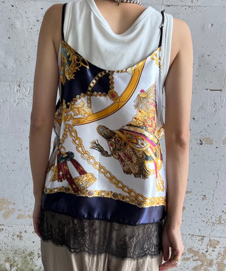 scarf lace camisole