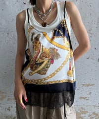 scarf lace camisole
