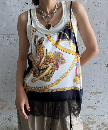 scarf lace camisole