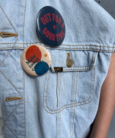 remake pocket denim vest A