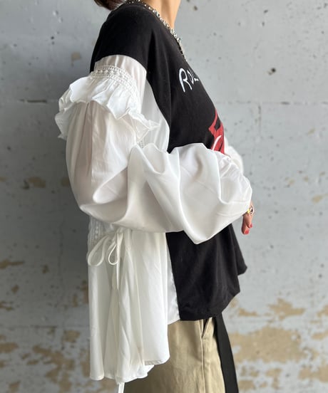 remake docking blouse tee